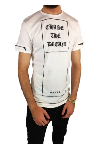 White chase the dream T-shirt