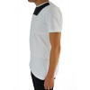 Black on white patterned T-shirt
