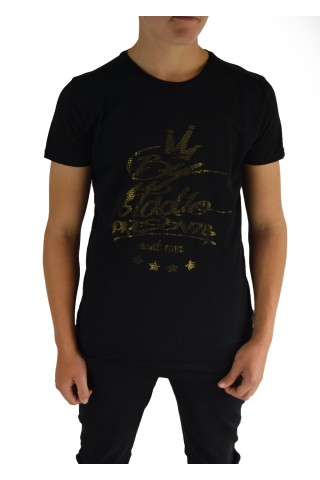 Black/Gold Mesh T-shirt