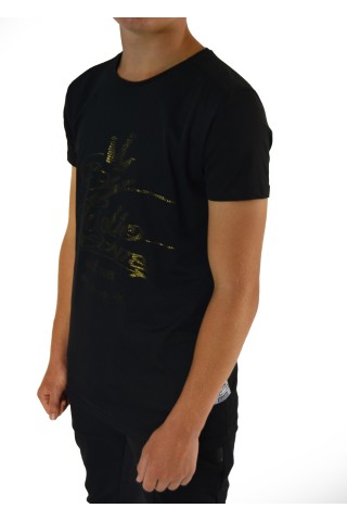 Black/Gold Mesh T-shirt