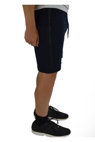 Navy one zip shorts